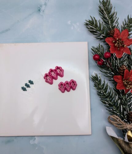 Holly Leaves and Christmas Trees